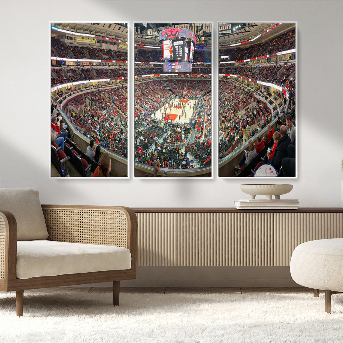 United Center Chicago Bulls Stadium Wall Art Canvas Print