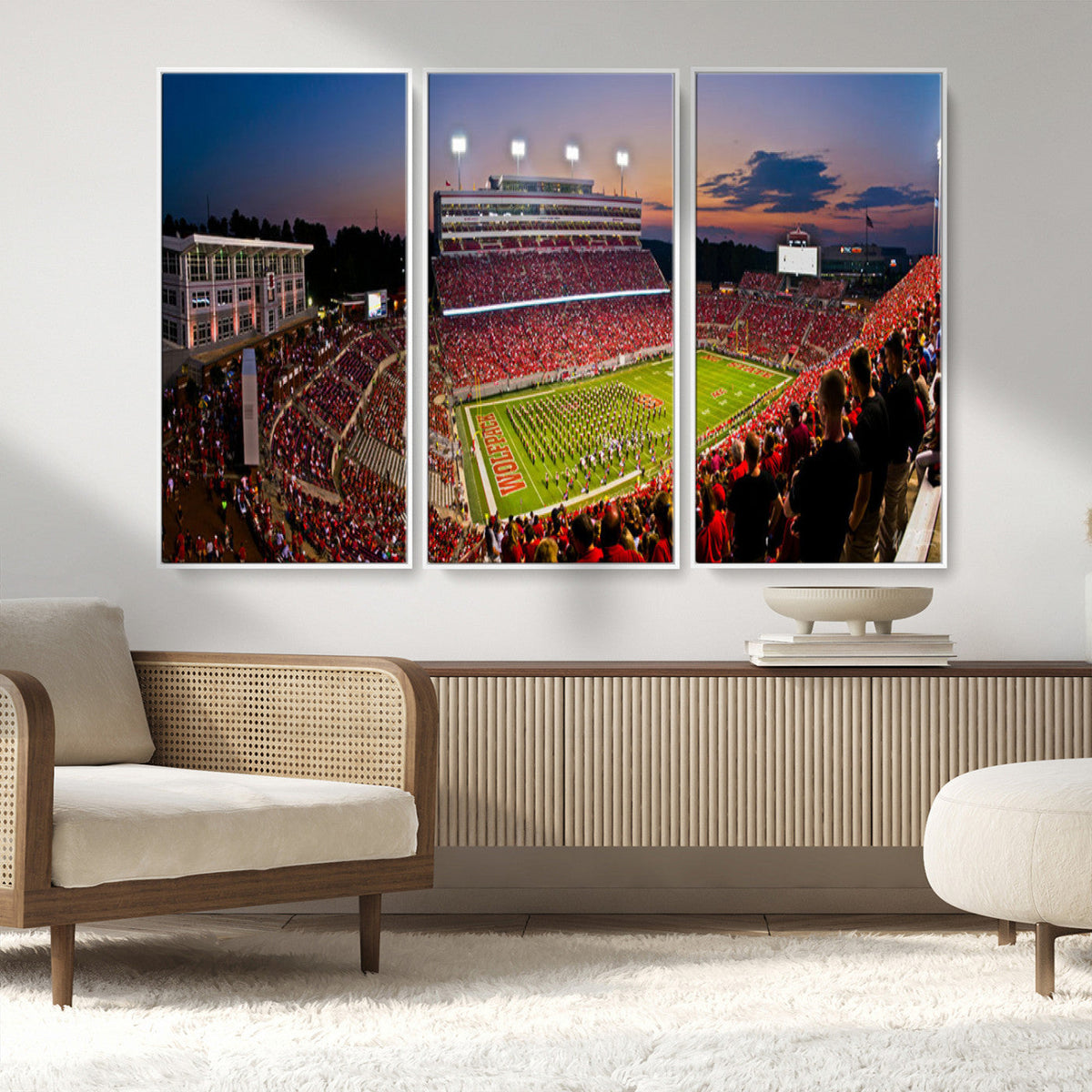 NC State Wolfpack Football Team Print - Raleigh