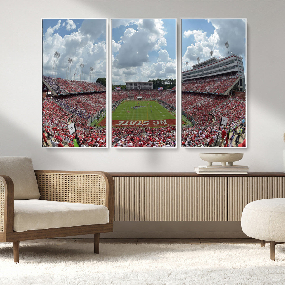 NC State Wolfpack Football Team Print Canvas- Raleigh