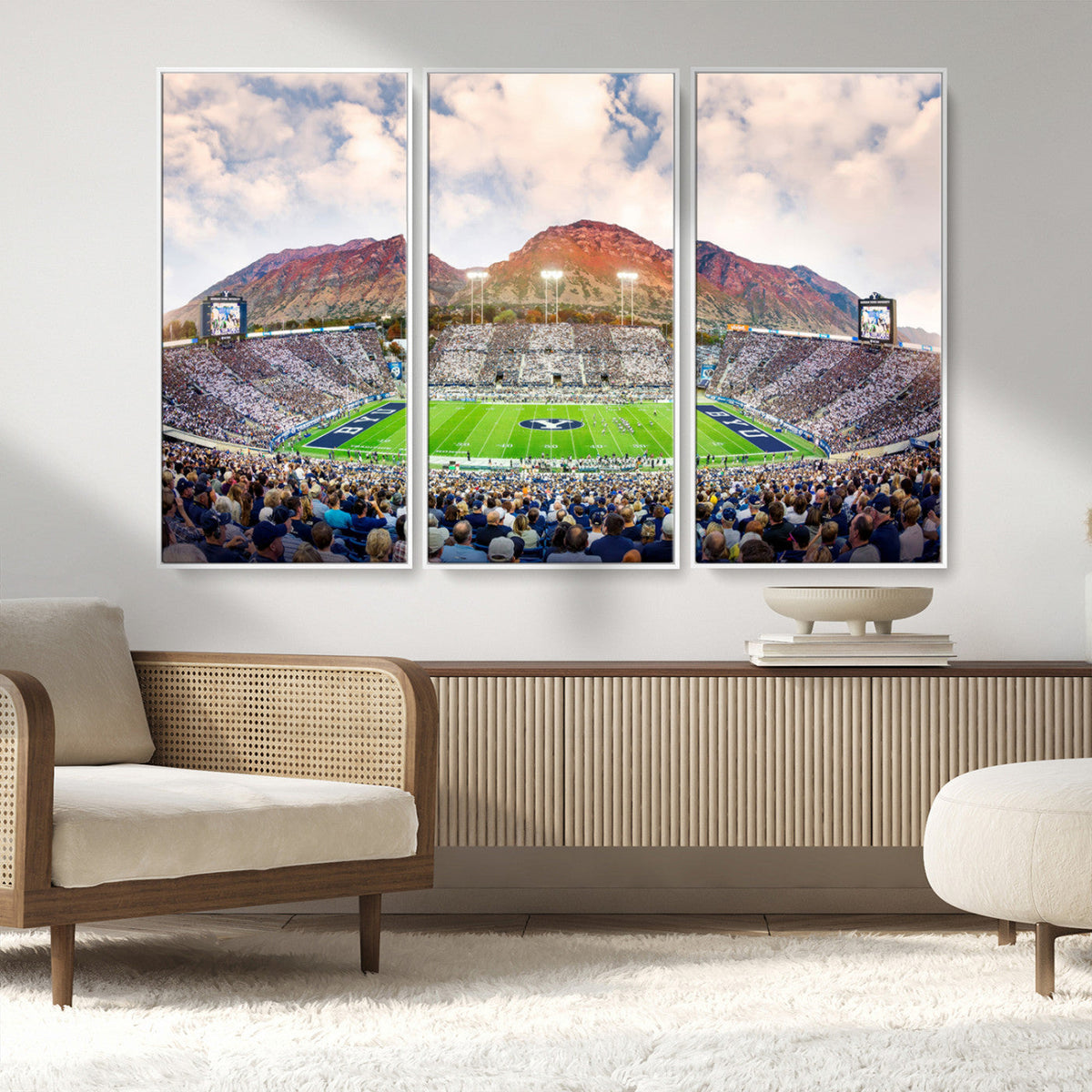 Brigham Young University Cougars Football Team Print - Provo