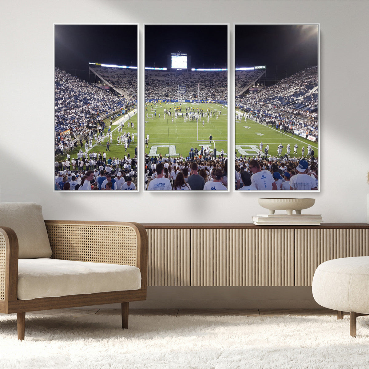 Brigham Young University Cougars Football Print Canvas -