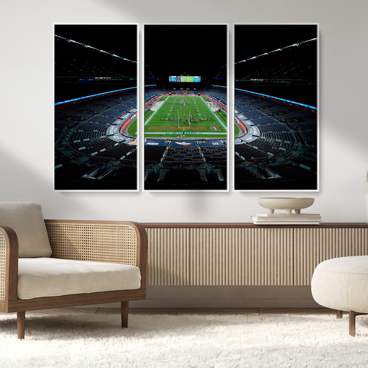 Denver Broncos Football Team Print Canvas- Denver Empower