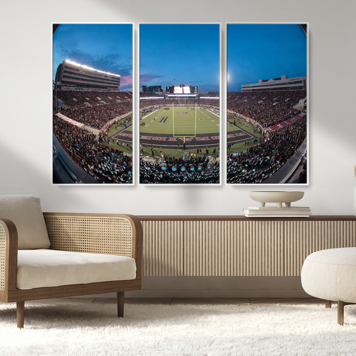 Texas Tech Red Raiders Canvas, Framed Football Team Print -