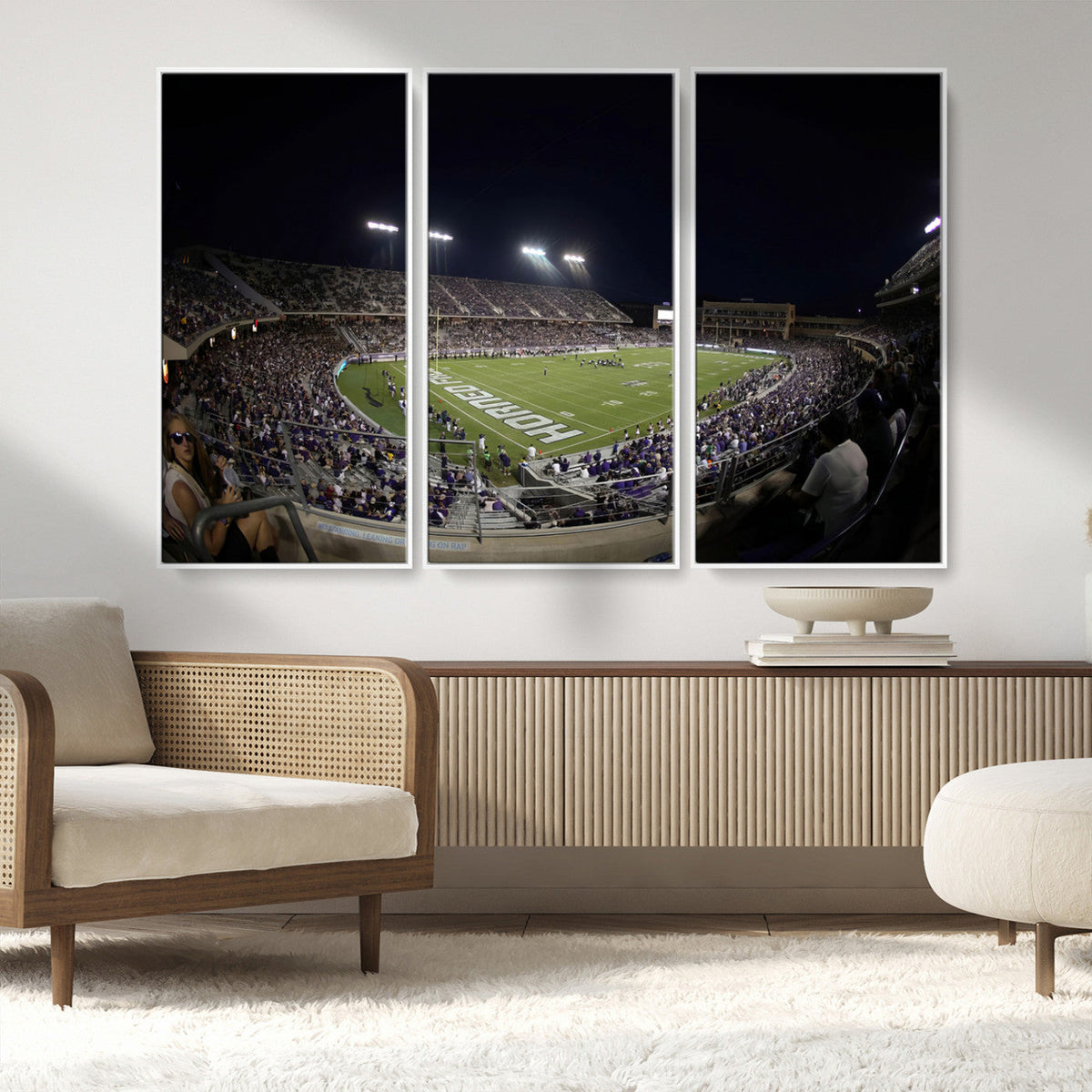 TCU Horned Frogs Football Team Print - Fort Worth Amon G.