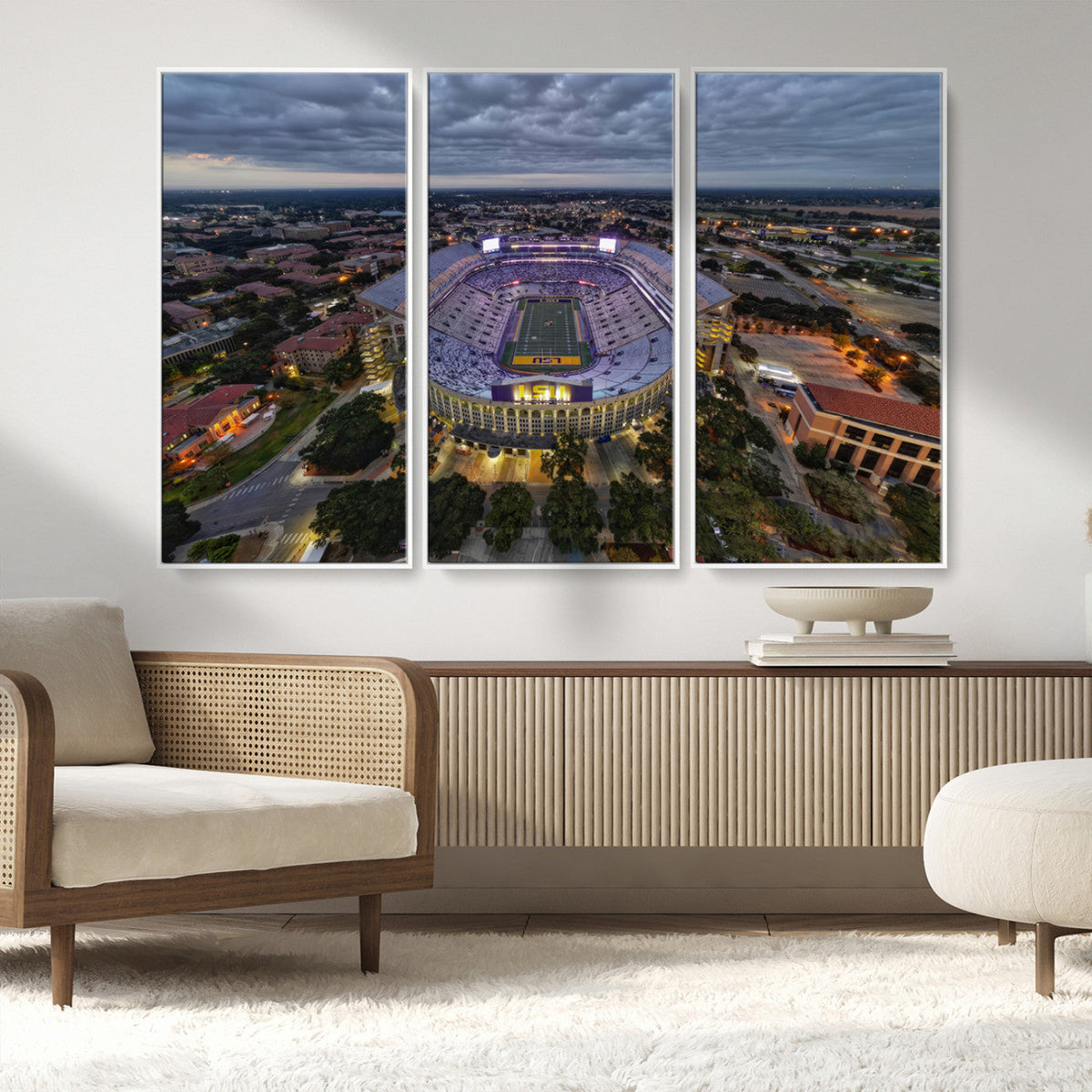 The Louisiana State University Tigers Football Team Print -