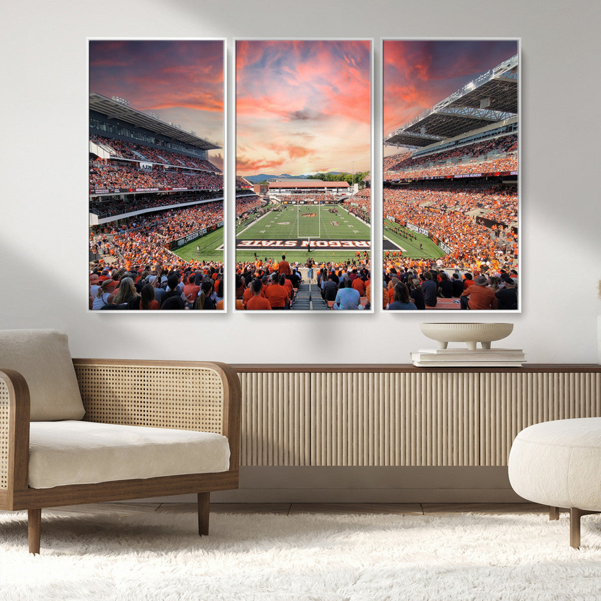 Oregon State Beavers Football Team Print - Corvallis Reser