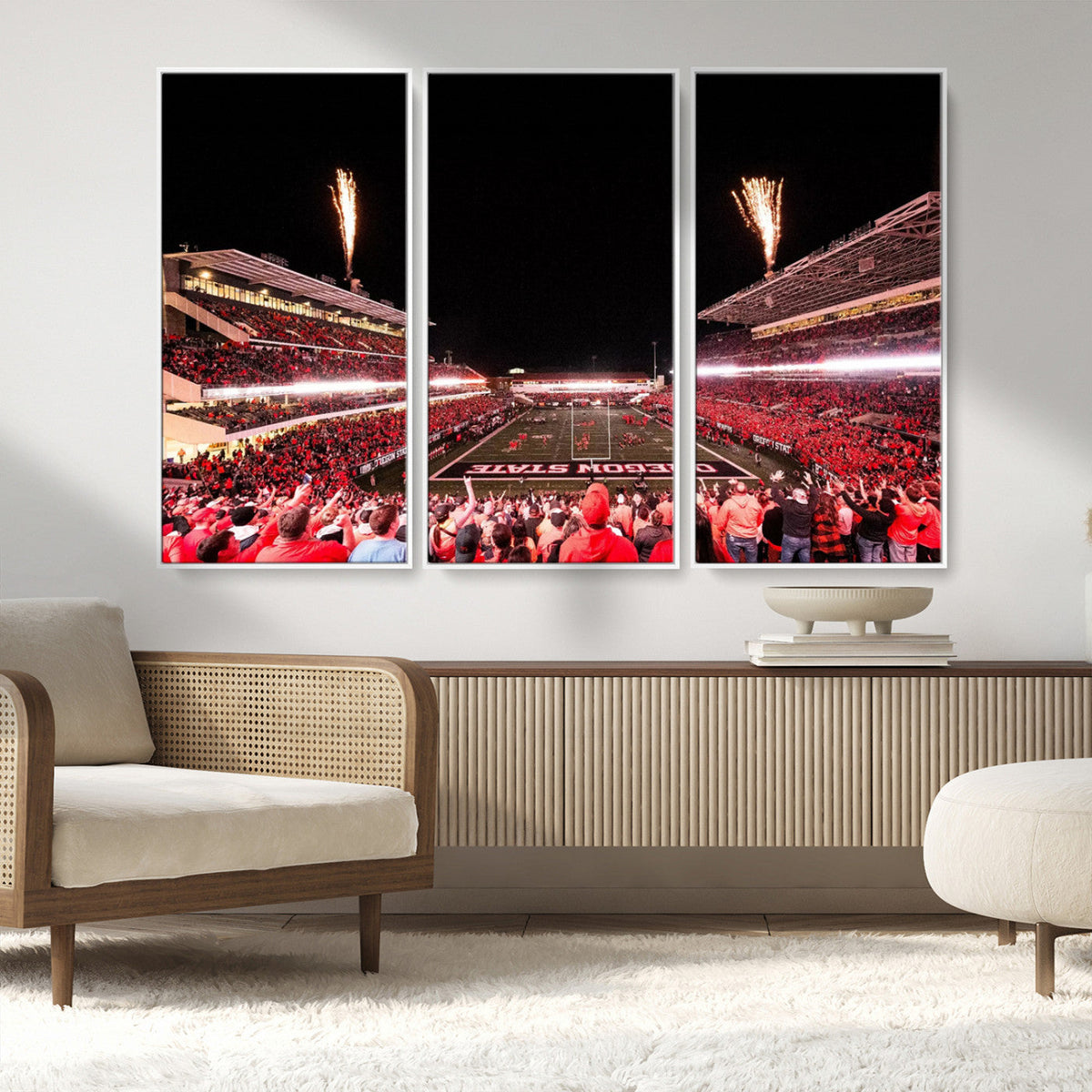 Oregon State Beavers Football Team Print - Corvallis Reser