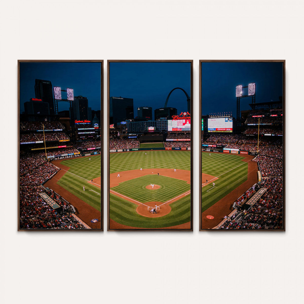 St. Louis Cardinals Baseball Team Print - Busch Stadium Wall