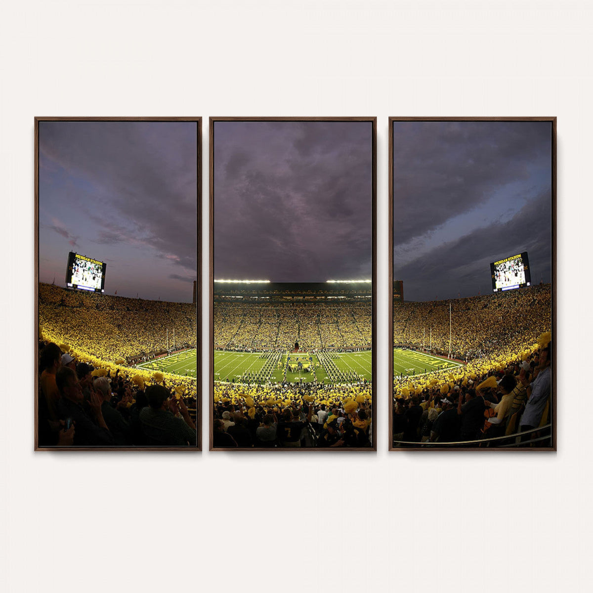 Michigan Wolverines Print - Michigan Stadium Wall Art Canvas
