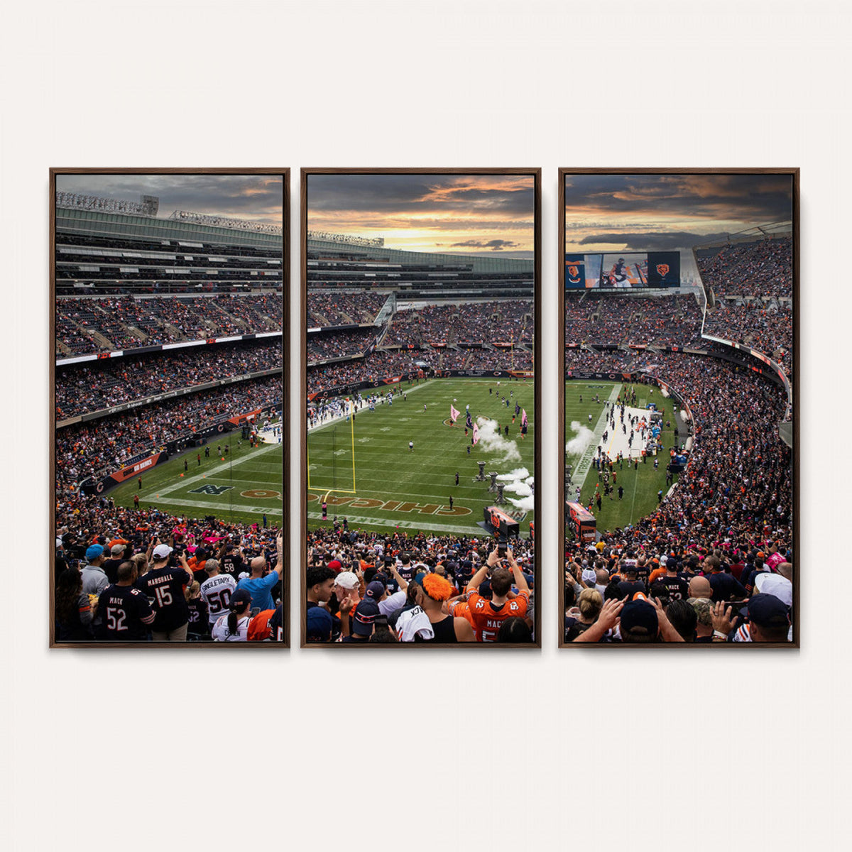 Chicago Bears Soldiers Field Wall Art Canvas Print – Framed