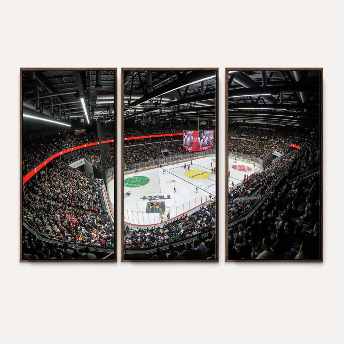Vaudoise Lausanne Ice Hockey Arena Stadium Wall Art Canvas,