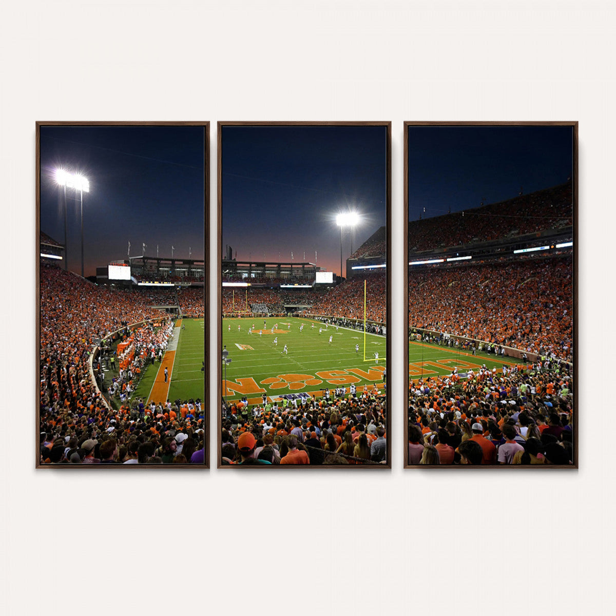 Clemson University Tigers Art Print, Football Team Print -