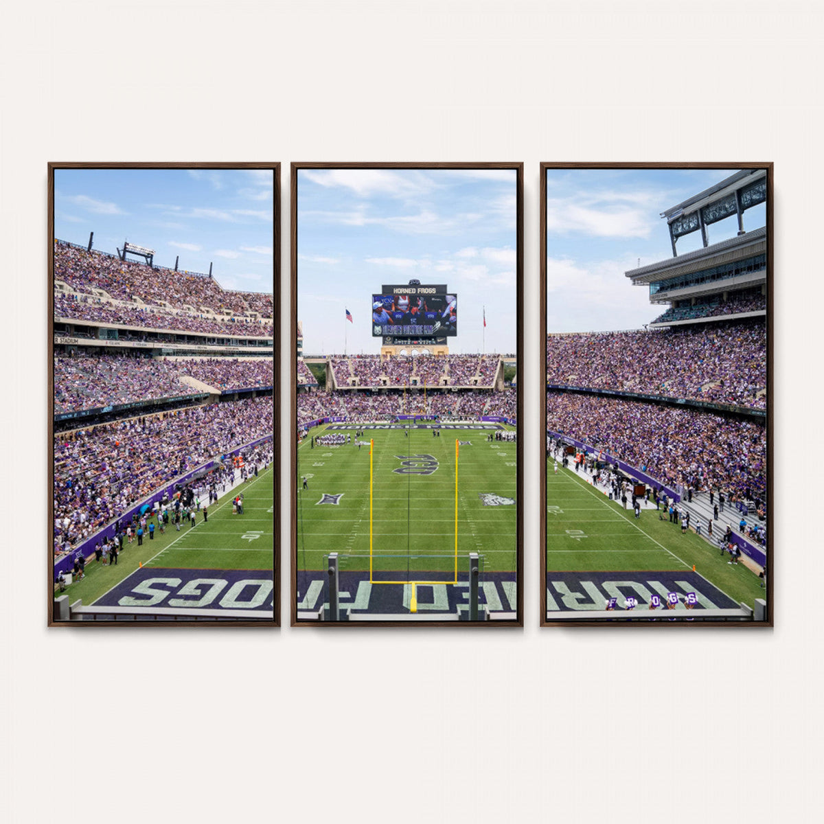 TCU Horned Frogs Football Team Print - Fort Worth Amon G.