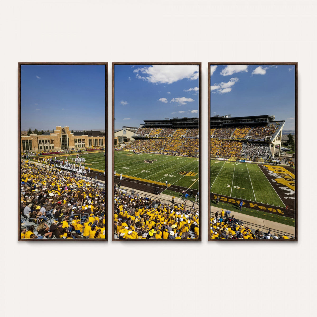 University of Wyoming Cowboys Football Team Print - Laramie