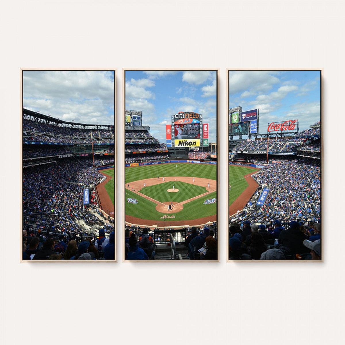 New York Mets Baseball Team Print - Citi Field Stadium Wall