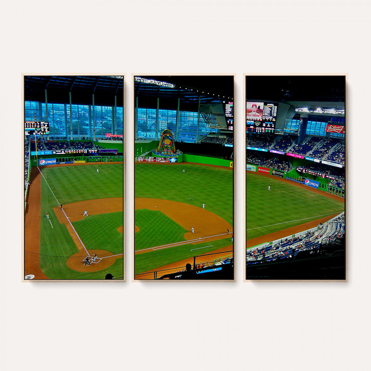 Miami Marlins Baseball Team Print - Miami LoanDepot Park