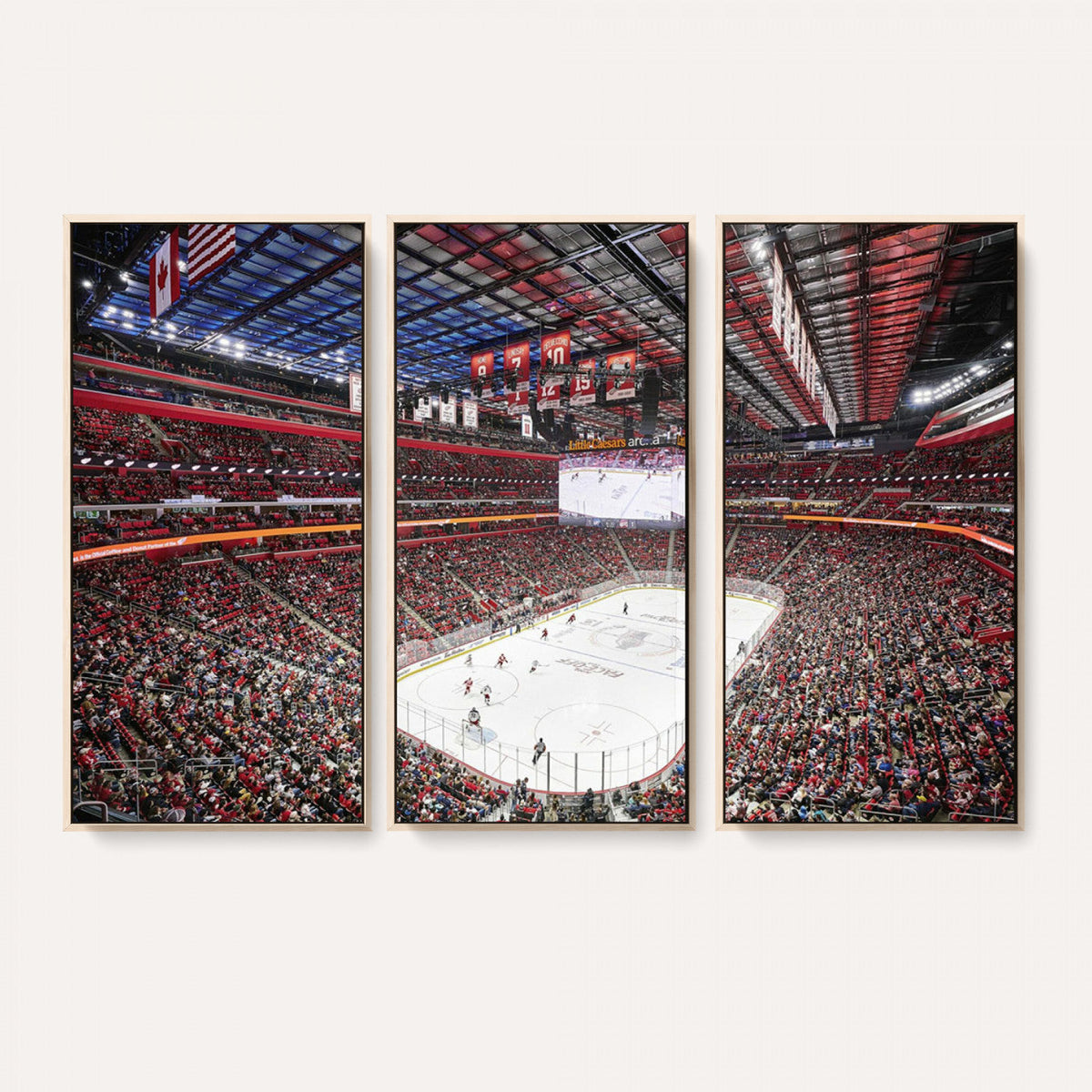 Barton Malow Little Caesars Arena Detroit Wall Art Canvas