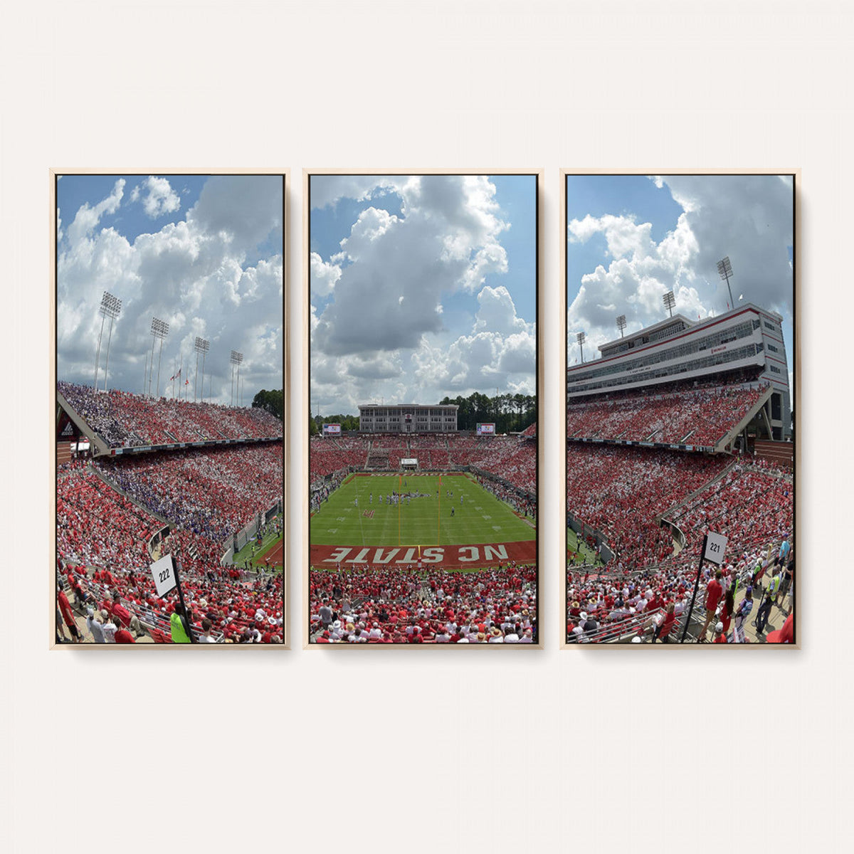 NC State Wolfpack Football Team Print Canvas- Raleigh