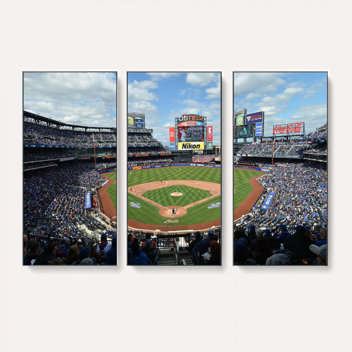 New York Mets Baseball Team Print - Citi Field Stadium Wall