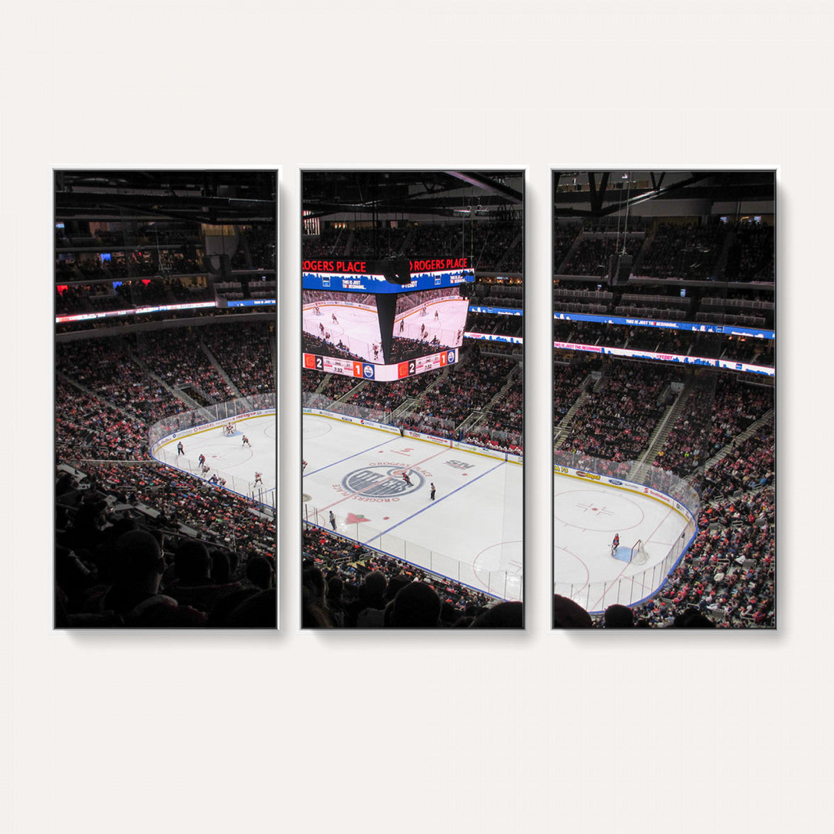 Rogers Place Edmonton Oilers Ice Hockey Stadium Wall Art,