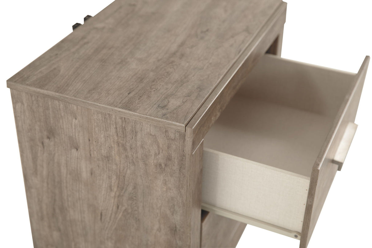 Culverbach - Two Drawer Night Stand - Gray