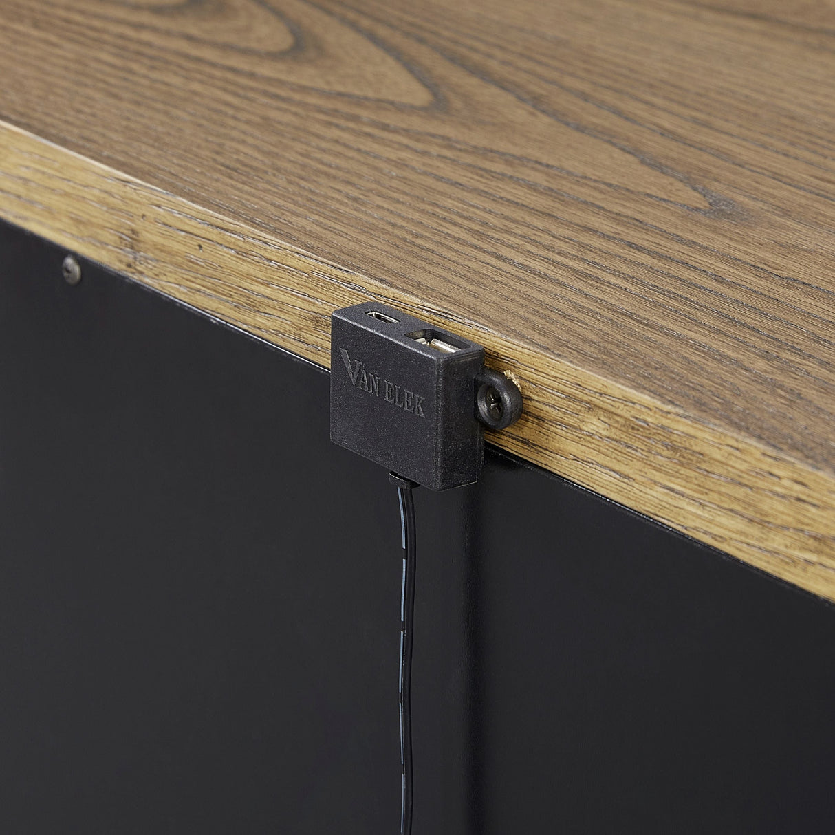 2 Drawer Nightstand with USB