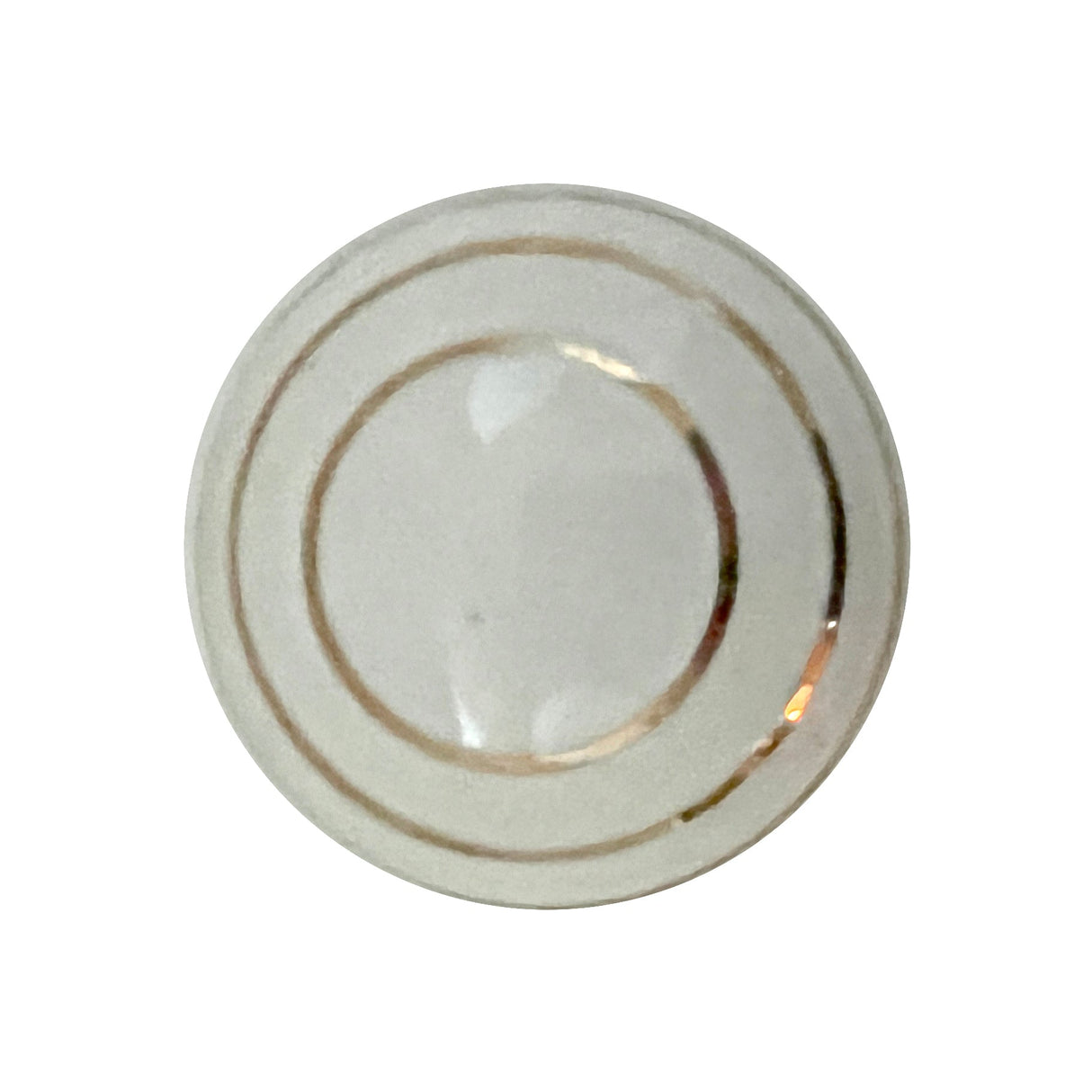Ceramic gold ring ball cabinet knobs 6 pack knobs for cabinets and drawers, closet door knobs, drawer pulls and knobs with mounting screws