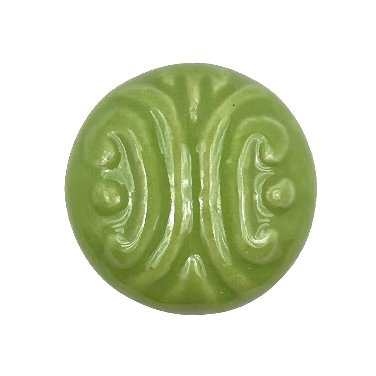 Ceramic embossed cabinet knobs 6 pack knobs for cabinets and drawers, closet door knobs, drawer pulls and knobs with mounting screws