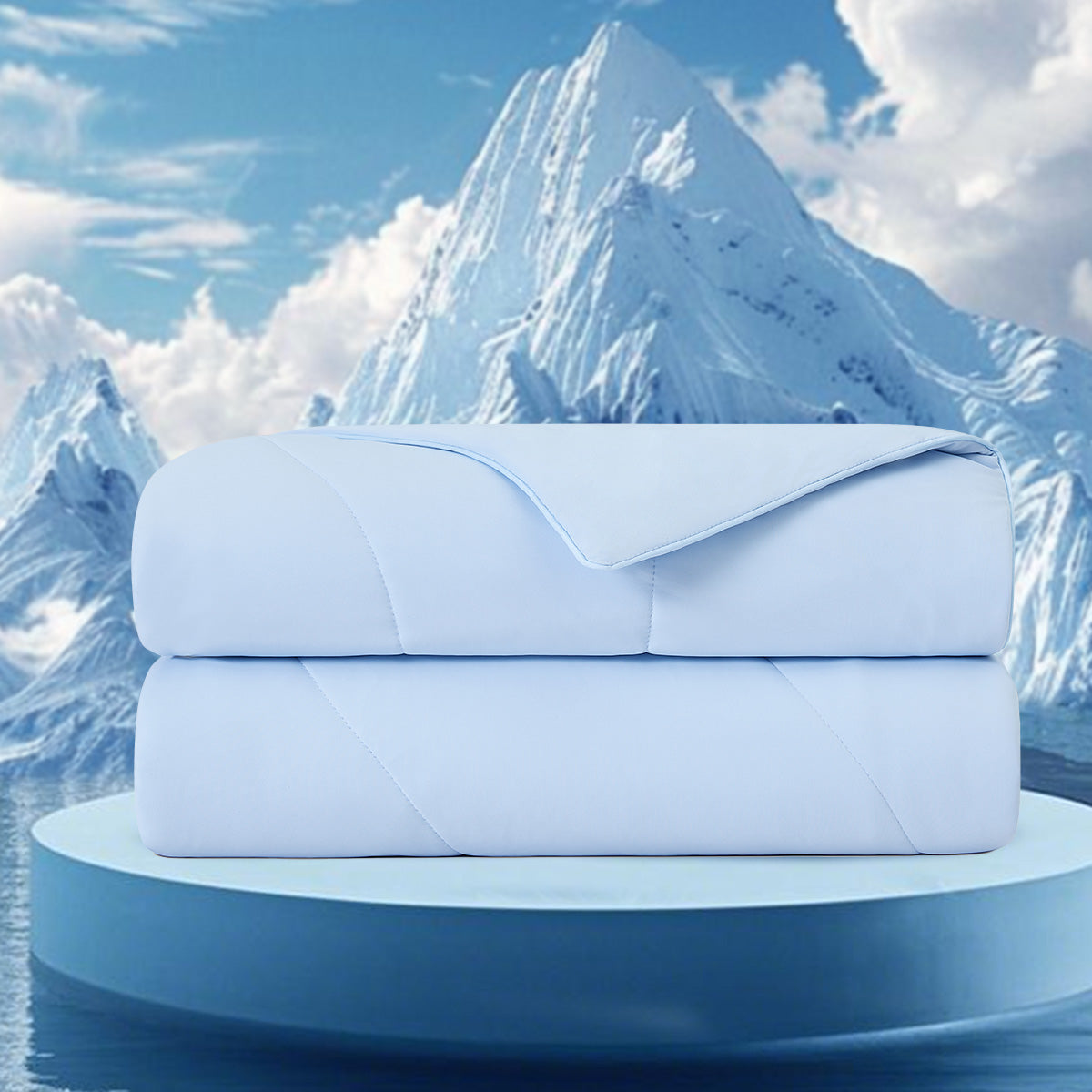 1-Piece 90x90" Cooling DA Comforter, Ice