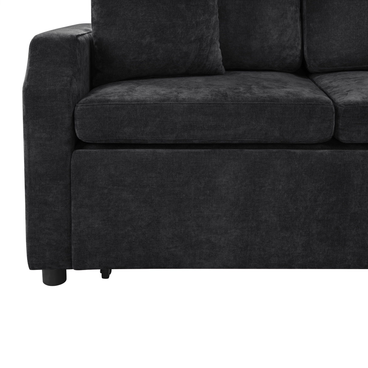 Modern L Shaped Sectional Sofa Bed With Hidden Storage Upholstery