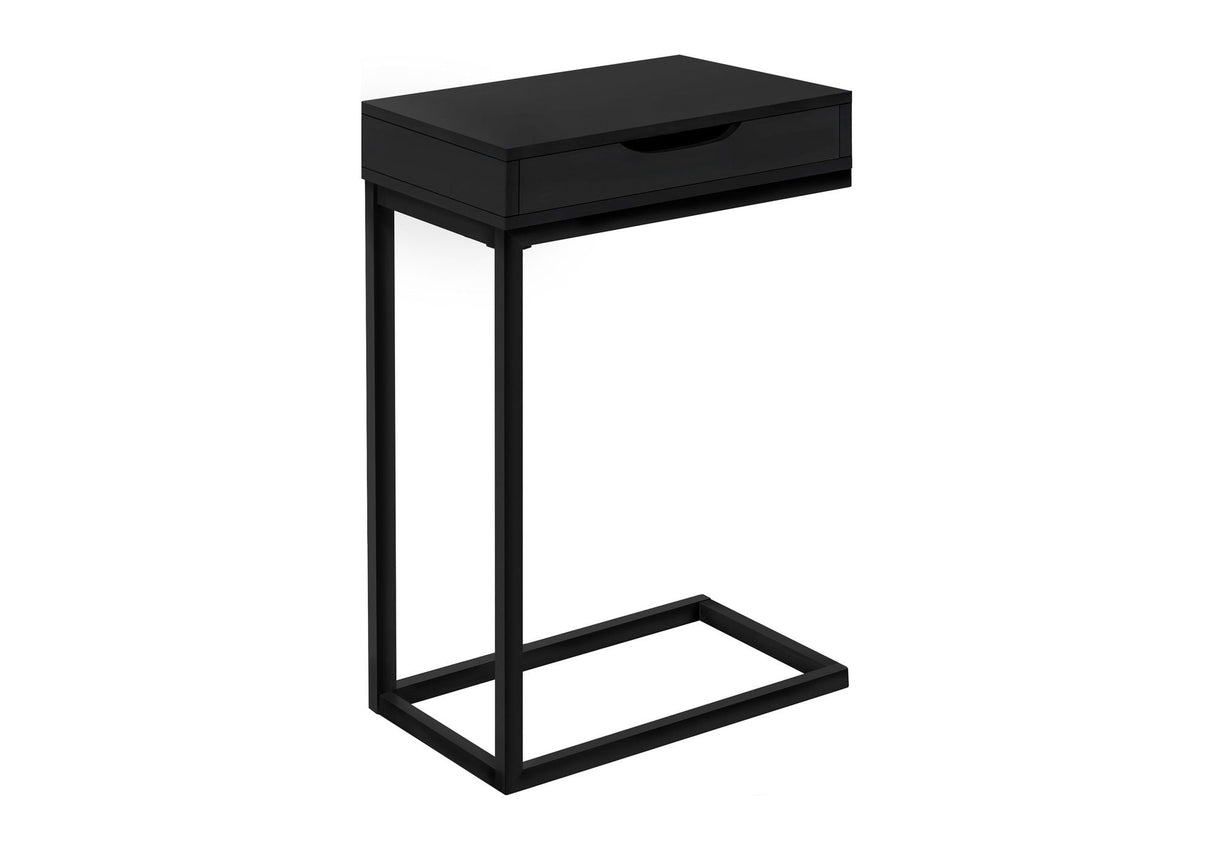 Accent Table, C-Shaped Contemporary Elegant Design