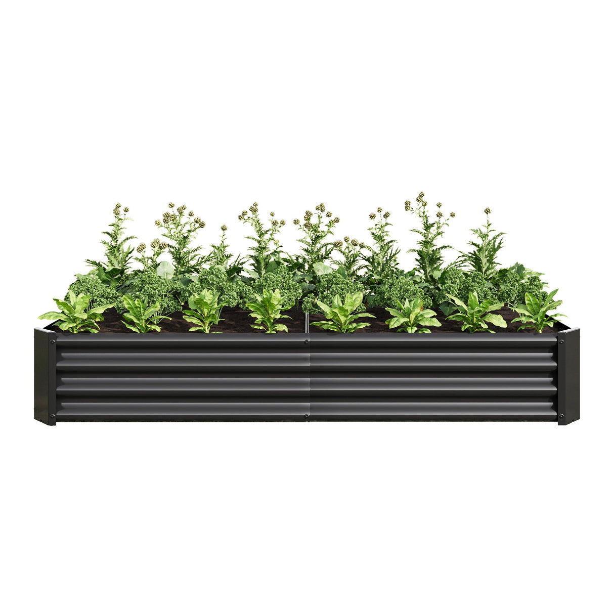 Raised Garden Bed Outdoor 6×3×1 ft Metal Raised Rectangle Planter Bed