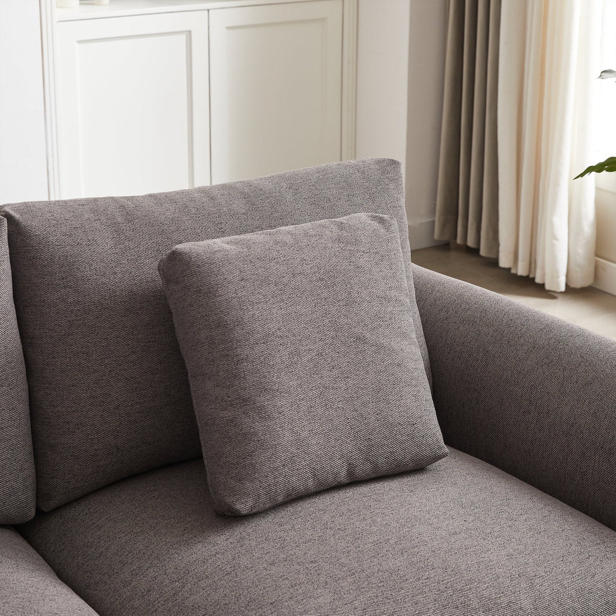 102.2 Inch Combination Modular Sofa with Ottoman Grey