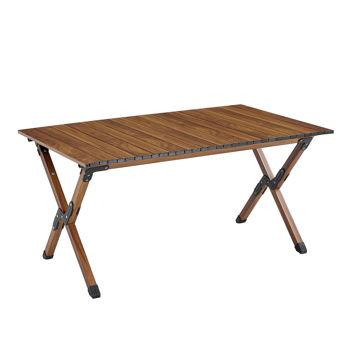 Lightweight Aluminum Roll-Up Rectangular Outdoor Table