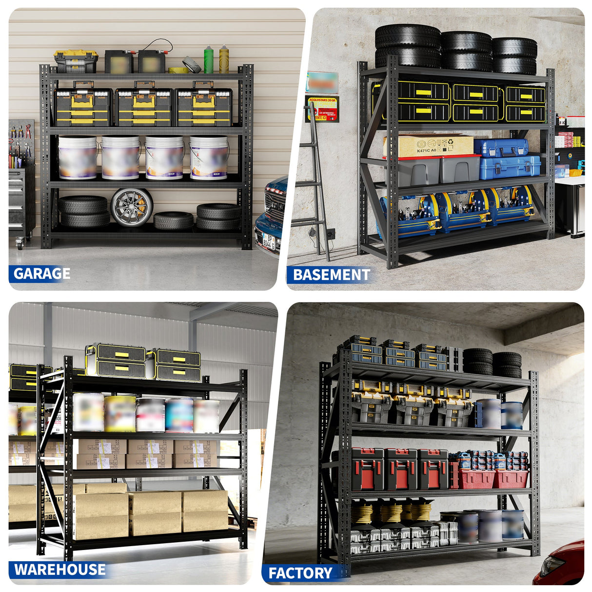 5000LBS Industrial Shelving for Warehouse