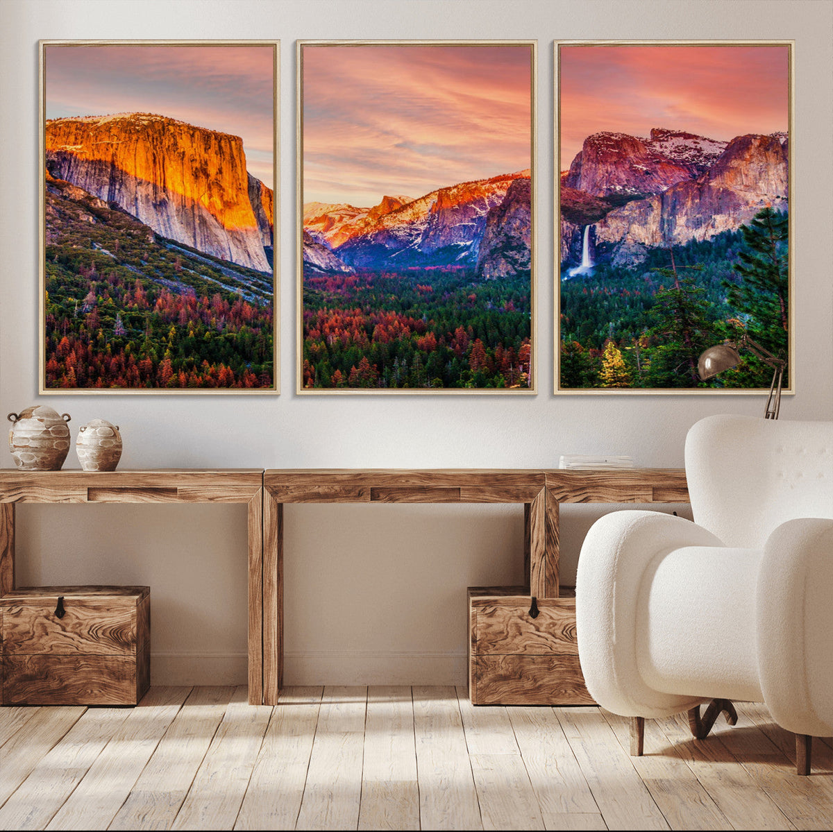 Yosemite Nal Park Wall Art Landscape Canvas Print El Capitan