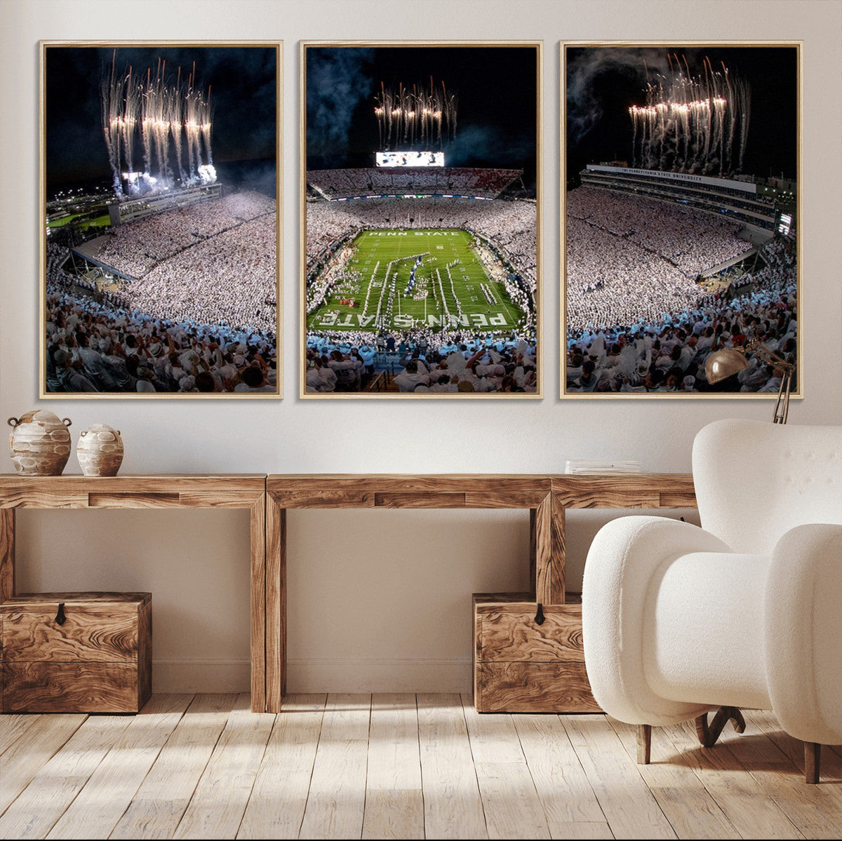 Penn Stadium Football Wall Art Canvas Print, Pennsylvania