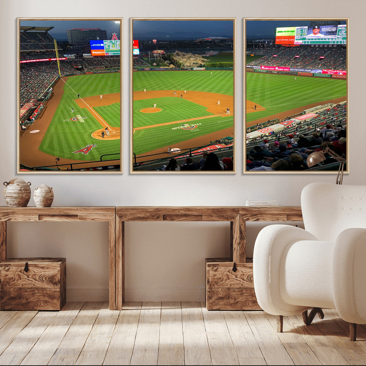 Angel Stadium Aerial Canvas Print – Los Angeles Angels