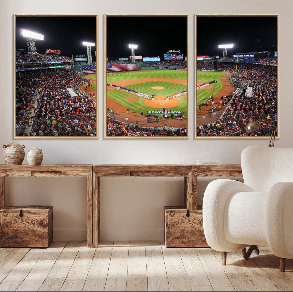 Fenway Park Wall Art Canvas Print | Large Baseball Stadium