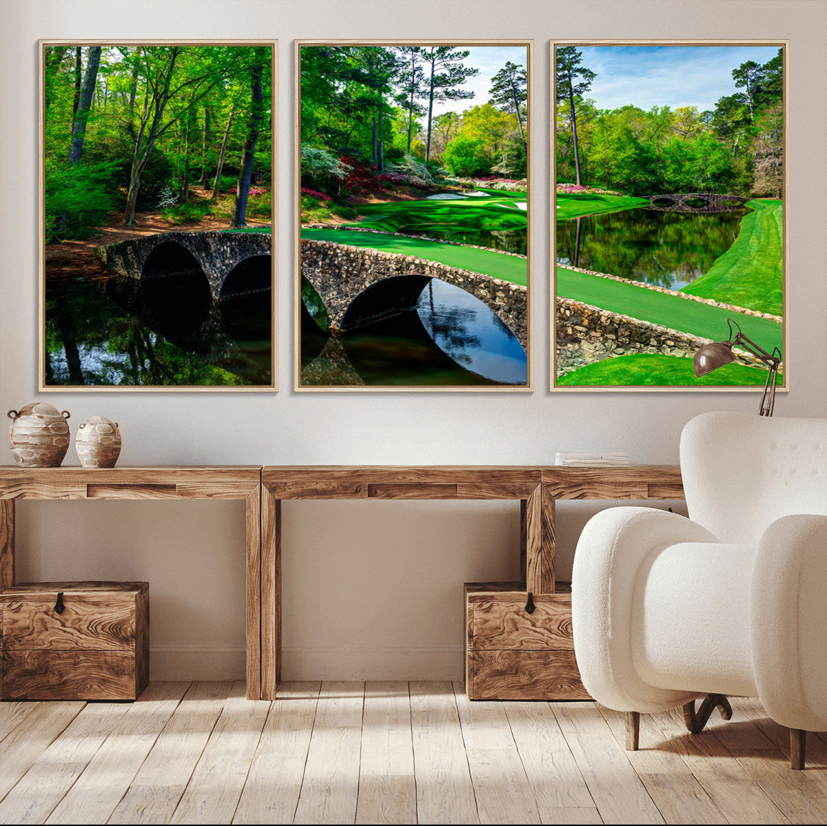 Augusta National Golf Club Wall Art - Panoramic Bridge &