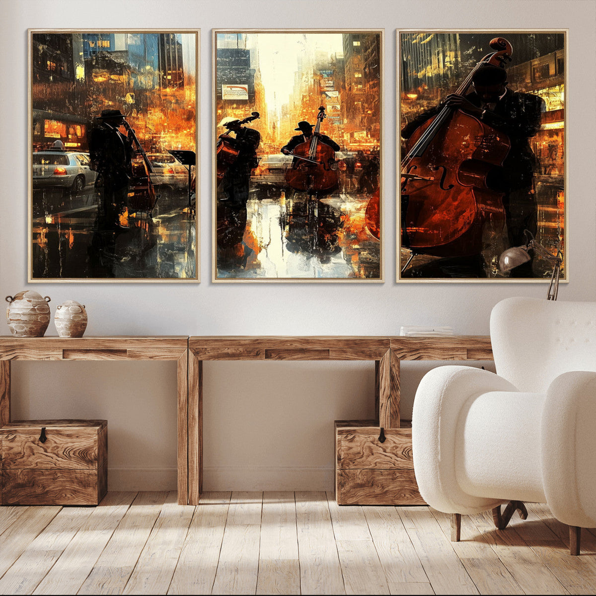 Jazz Wall Art Canvas Print – Colorful Musical Instrument