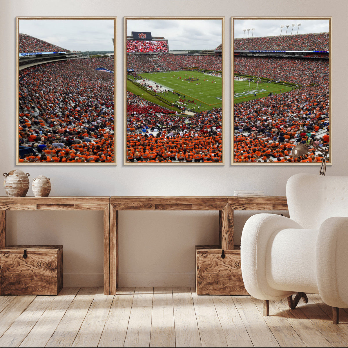 Jordan-Hare Stadium Wall Art Canvas Print, College Sports