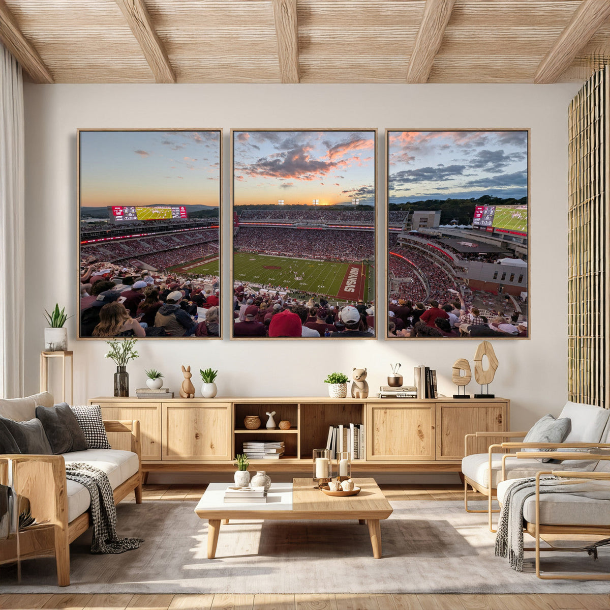Donald W. Reynolds Razorback Stadium Wall Art Canvas Print –