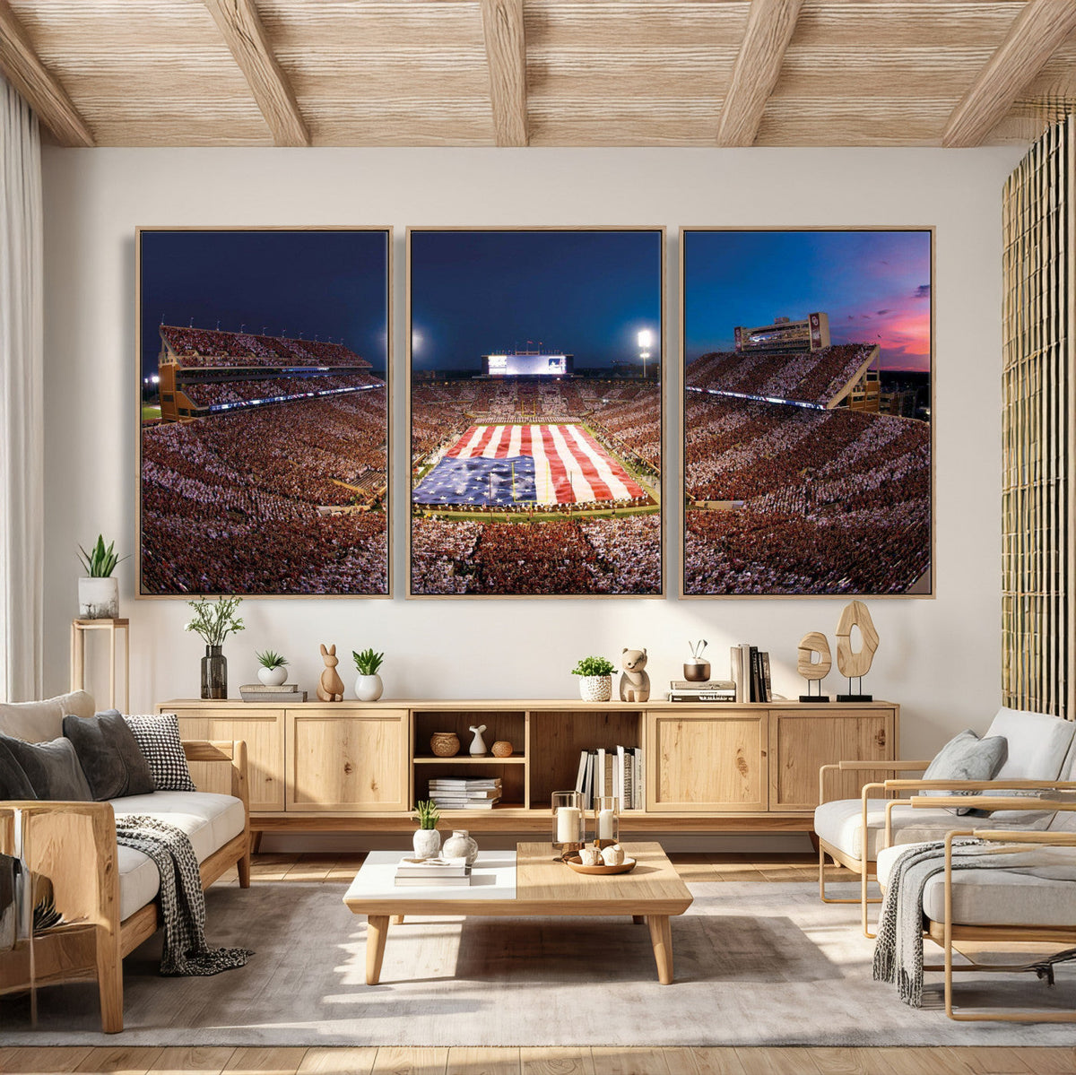 Oklahoma Memorial Stadium Wall Art Canvas Print – Oklahoma