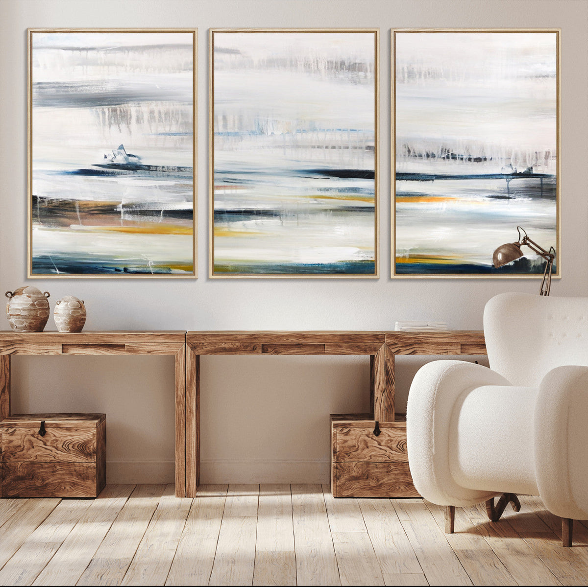 Soft Color Abstract Canvas Print