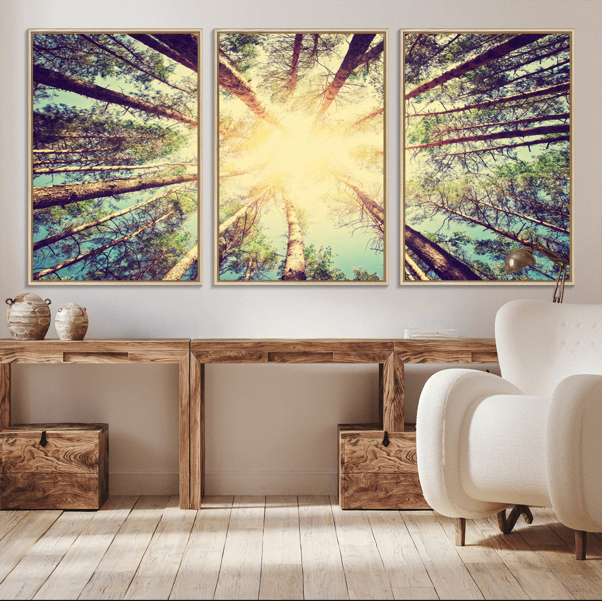 Tree and Sunshine Canvas Print