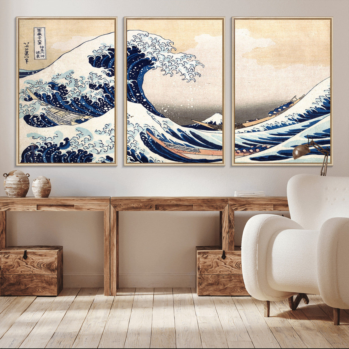 Hokusai: The Breaking Wave off Kanagawa Canvas Print