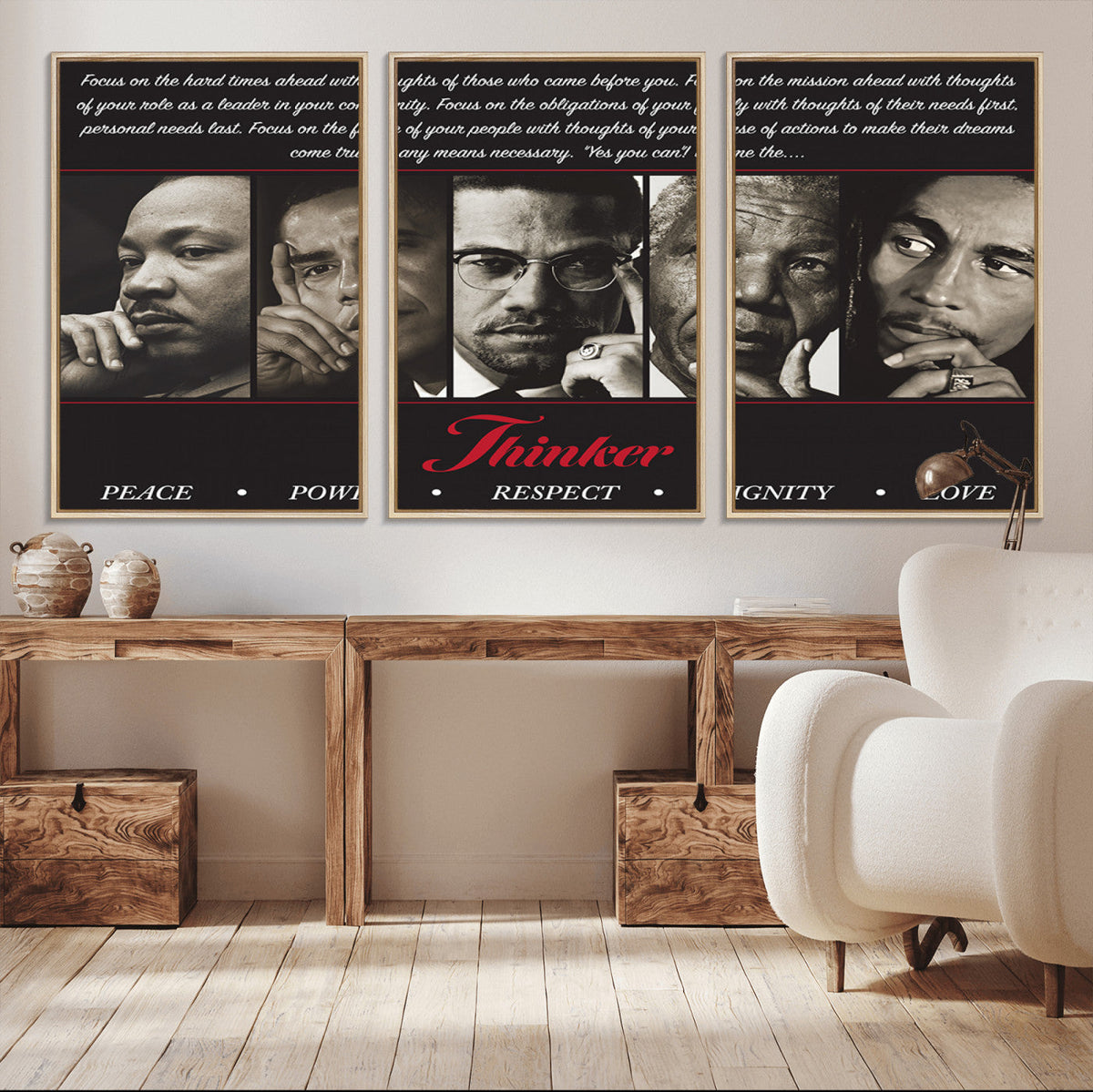 Thinkers of Wall Art Canvas Print - Inspirational Wall Art