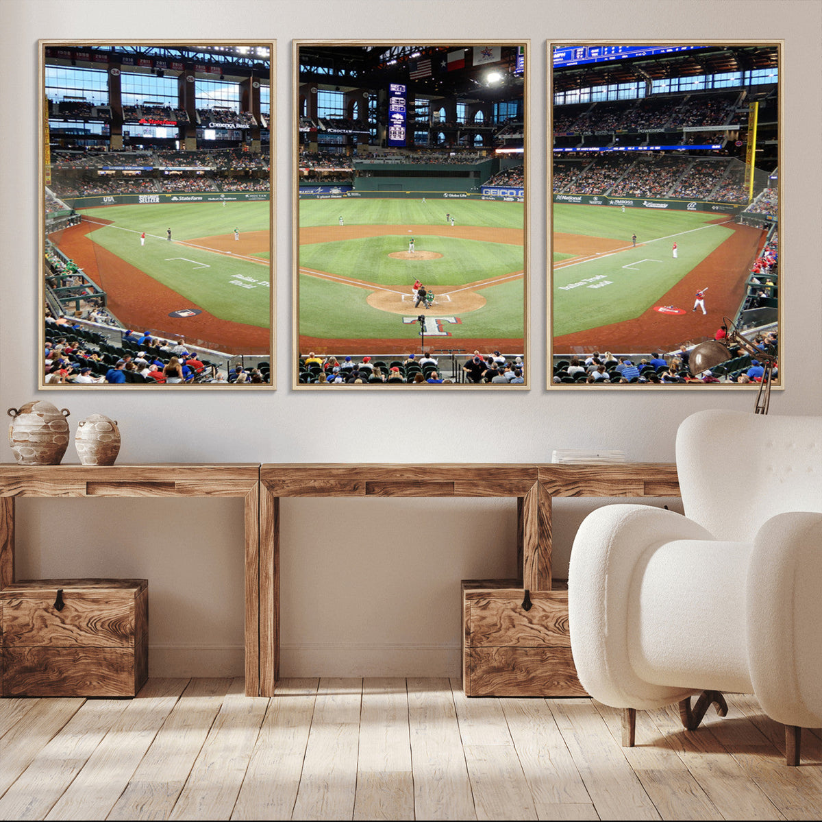 Texas Rangers Baseball Team Print - Arlington Globe Life