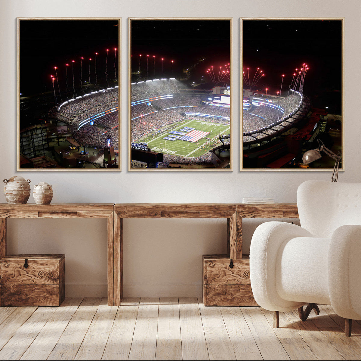 New England Patriots Team Print Wall Art- Foxborough